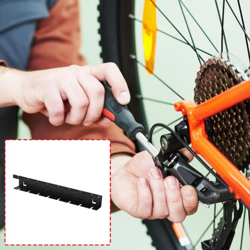 Hand Tool Holder Rail Rack Screwdriver Holder Storage Shelving Pegboard Hook Cycling Accessory Quick Installation