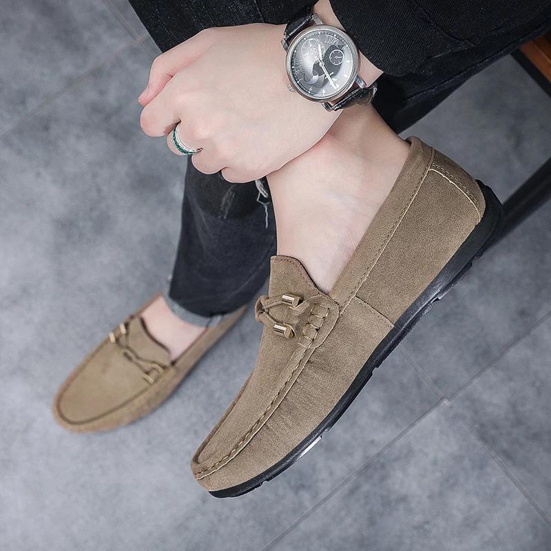 Autumn 2024 New Men's Original Casual Shoes High Quality Fashion Lazy Loafers Outdoor Comfort Flat Bottom Driving Designer Shoes