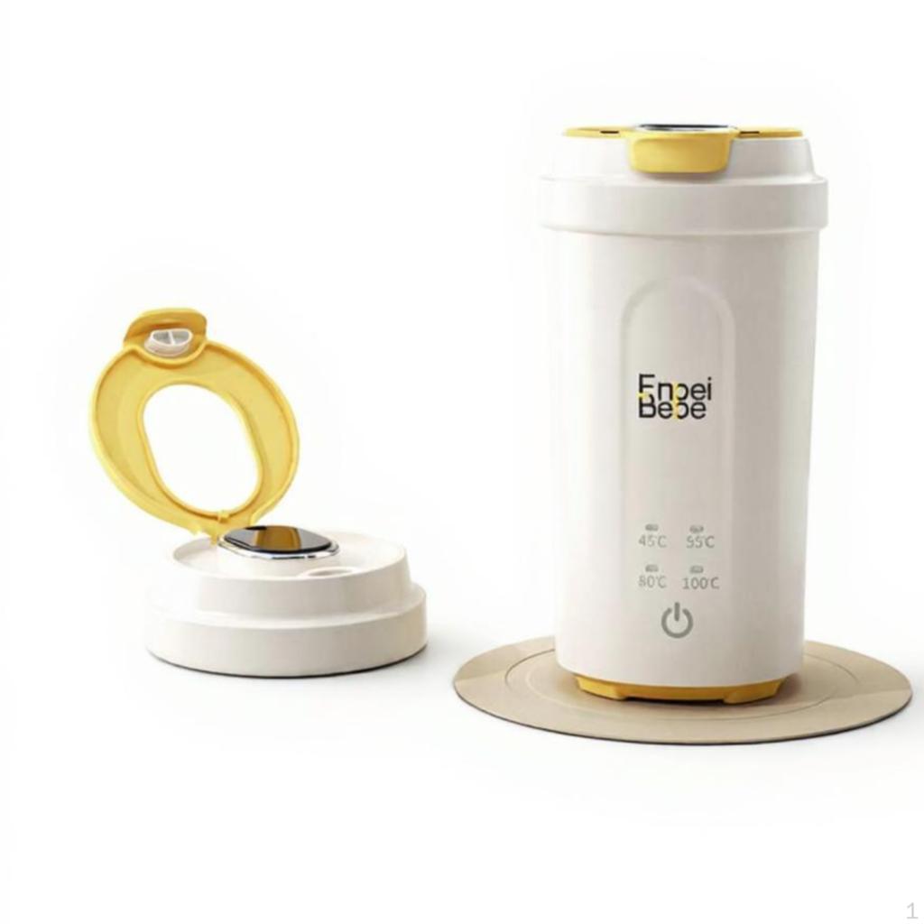 Travel Kettle Electric, Portable, Small, shut downice, Fast Boiling 500ML Plugin Yellow