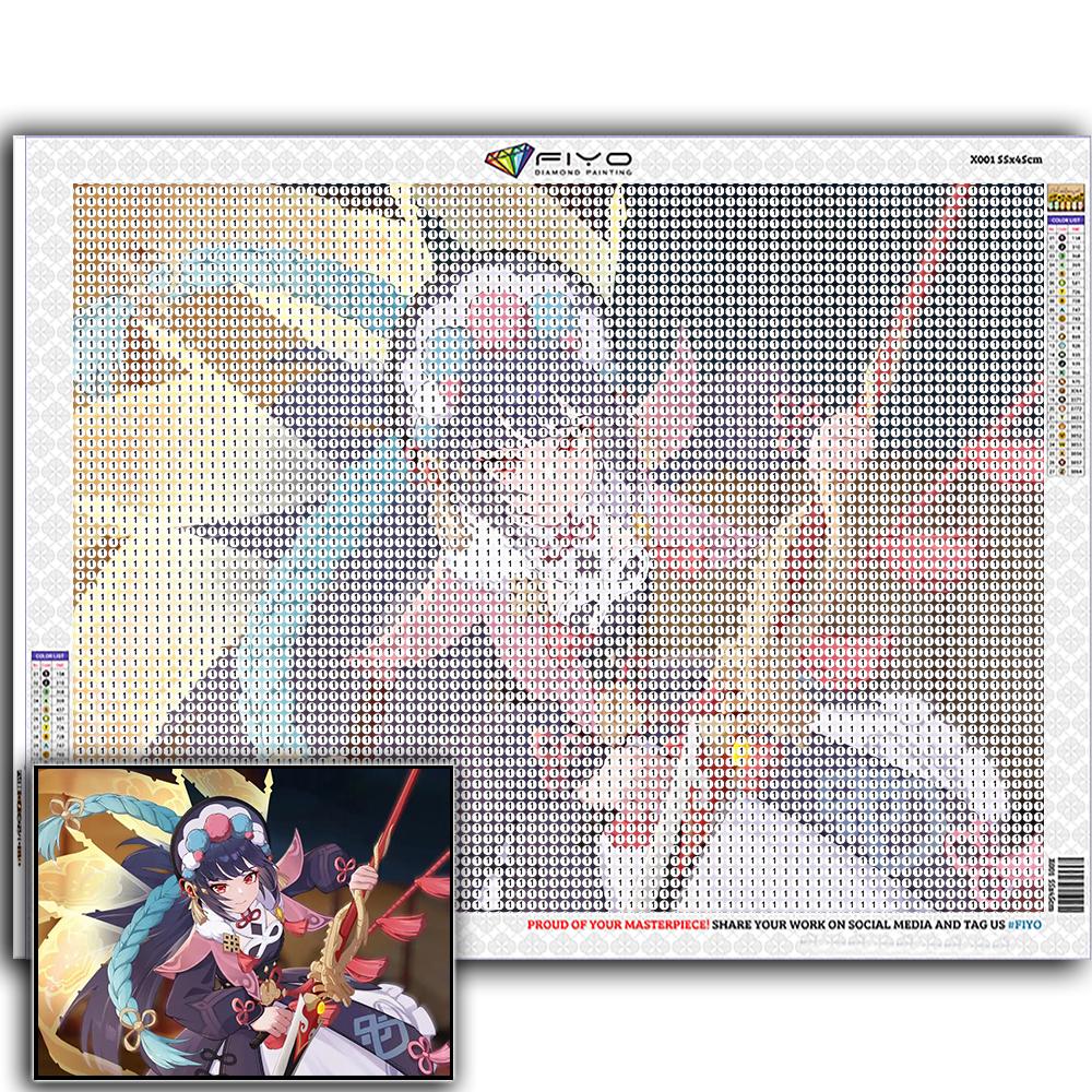 Diamond Painting Genshin YunJin Stitch Diamond Mosaic Craft Diamond Embroidery Painting