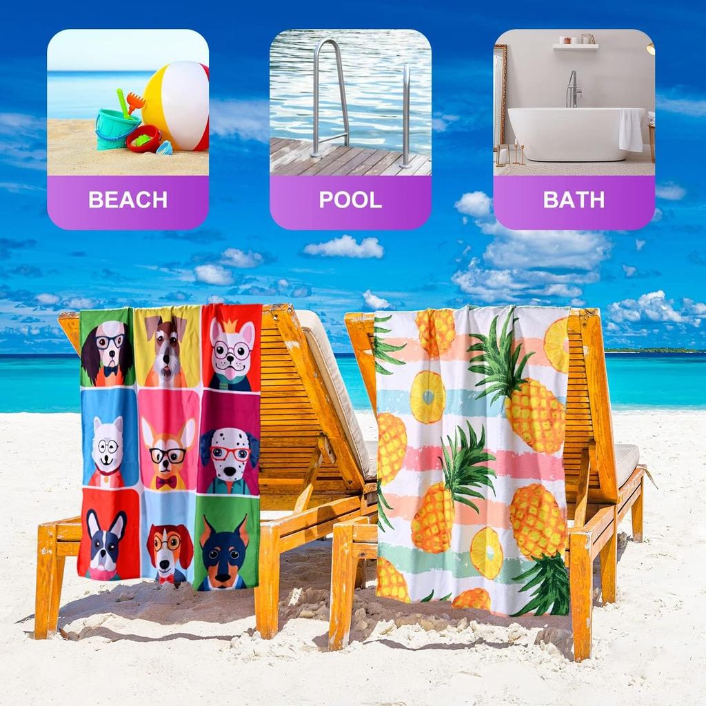1PC Oversized Pineapples Beach Towel for Friends Gifts Towel Quick-Dry Towel For Bath Yoga Tourism Beach GYM Camping Swimming