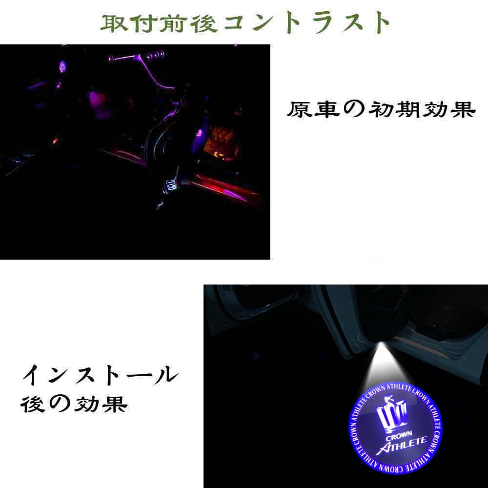 Ltsplay 220 Series Crown Car Door Courtesy Courtesy Door Welcome LED Logo Compatible with and 210 Series Crown Athlete Courtesy Lights with Adjustable