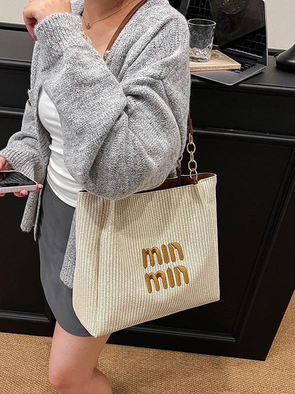 Minmin Teksturowana Torba Crossbody Podpachowa na Ramię - Damska Modna Torba do Dojazdów