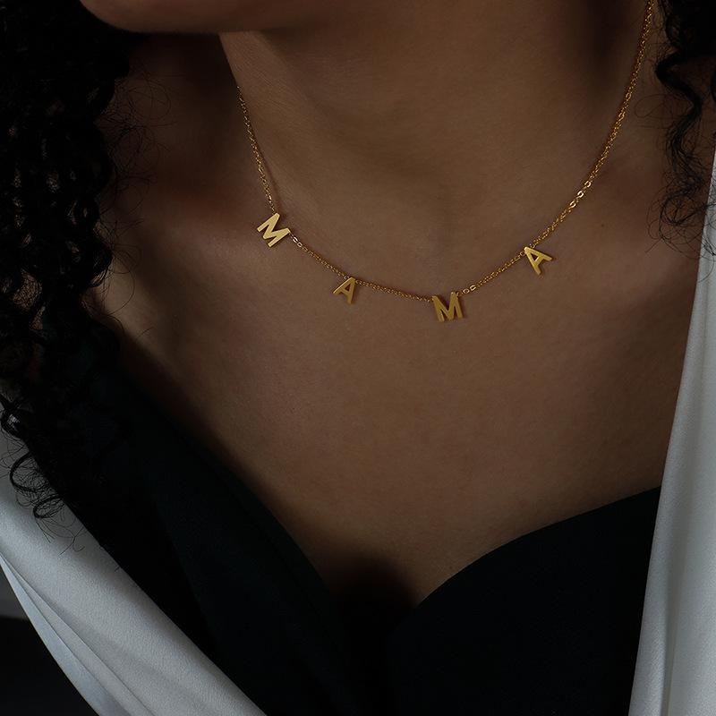 

Нишевый дизайн, позолоченное колье-подвеска - Ювелирный подарок на День матери