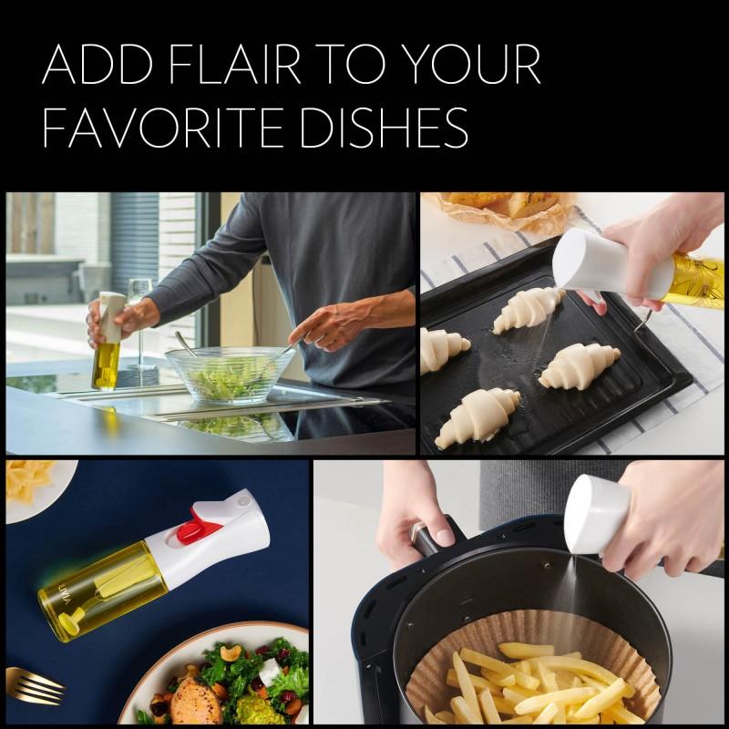 200/300/500ml Oil Spray Bottle Home Kitchen Cooking Oil Dispenser Fitness Fat Loss Camping BBQ Baking Vinegar Soy Sauce Sprayer