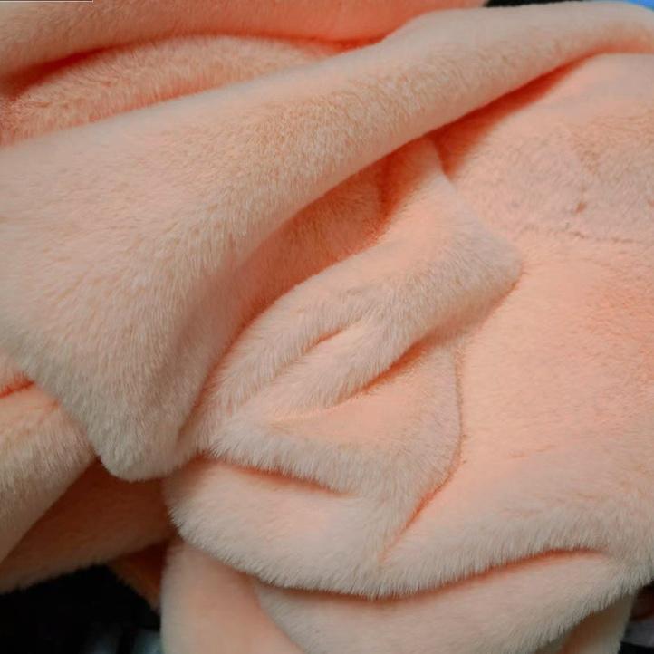 Plain Long Hair Plush Fabric By Meters for Clothes Blankets Coats Sewing High Quality Imitation Rex Rabbit Fur Cloth Soft Silky