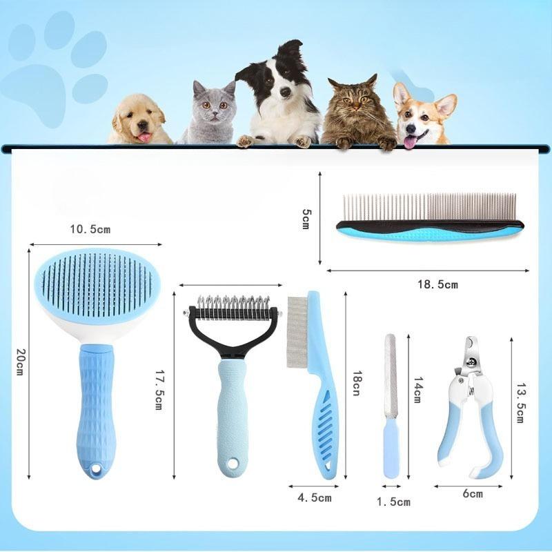 Cat Comb Pet Supplies Set, Dog Comb, Hair Removal and Cleaning Wonder, Special Cat Flea Comb