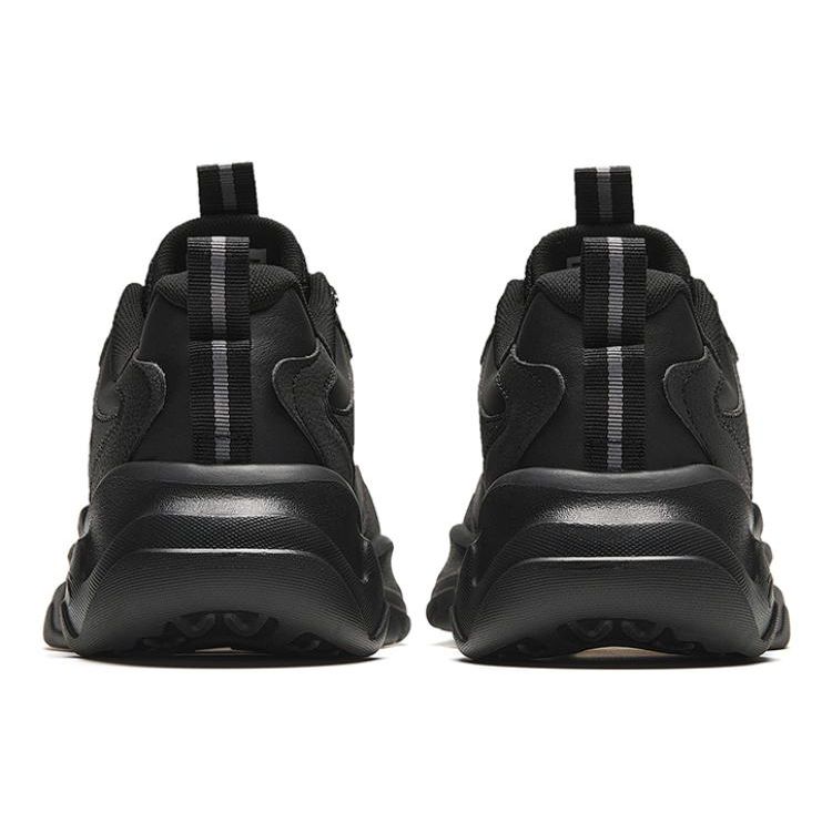 Anta Lifestyle Series Fabric Versatile Durable Low-Top Casual Shoes Men Sneaker Black 912328815-5