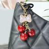 Unique Cherry Keychain Bag Charm Cherry Keychain Purse Charm Key Adornment For Adding Flair To Women's Handbags