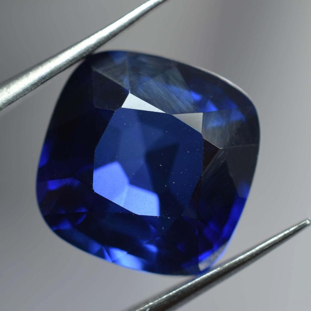 Natural Blue Sapphire Loose Gemstone Ceylone 9 Ct Square Cushion Shape September Birthday Birthstone