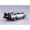 Aoshima Movie Mechanics No.13 Back to the Future Pullback Part.3 Time Machine 1/43 Scale Model Kit, Silver