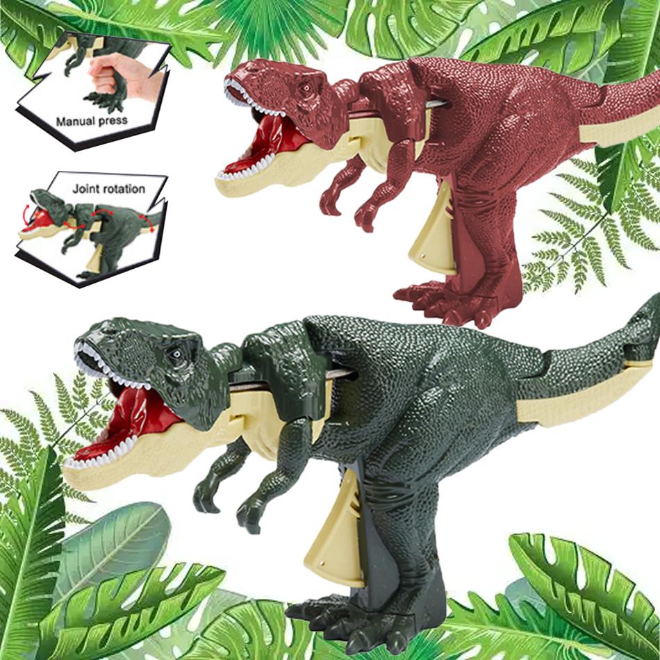 Children's Dinosaur Fidget Toy Decompression Telescopic Spring Swing Creative Battery Operated Swing Arm Toy Christmas Gift