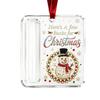 Clear Acrylic Christmas Tree Holder Hanging Ornament for Holiday Home Decor