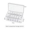 Acrylic Eyelash Tool Storage Box Transparent Multi-Purpose Eyelash Extension Tweezer Case With Lid Large Capacity