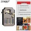Zorro 786 Cyber Mecha Transparent Oil Tank Semi-automatic Kerosene Lighter