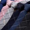 New Plaid Twill Cotton Tie: Men's Business Casual Korean Style for Weddings