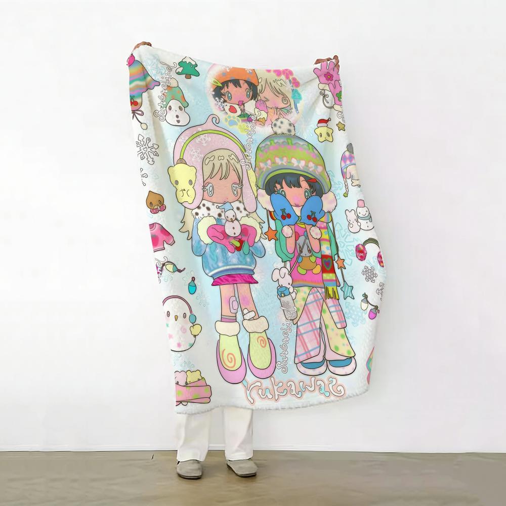 

illustration M-Mail s-sunonebird Throw Soft Warm Flannel Fleece Throw Blanket for Sofa Bed Travel Home 75x90cm