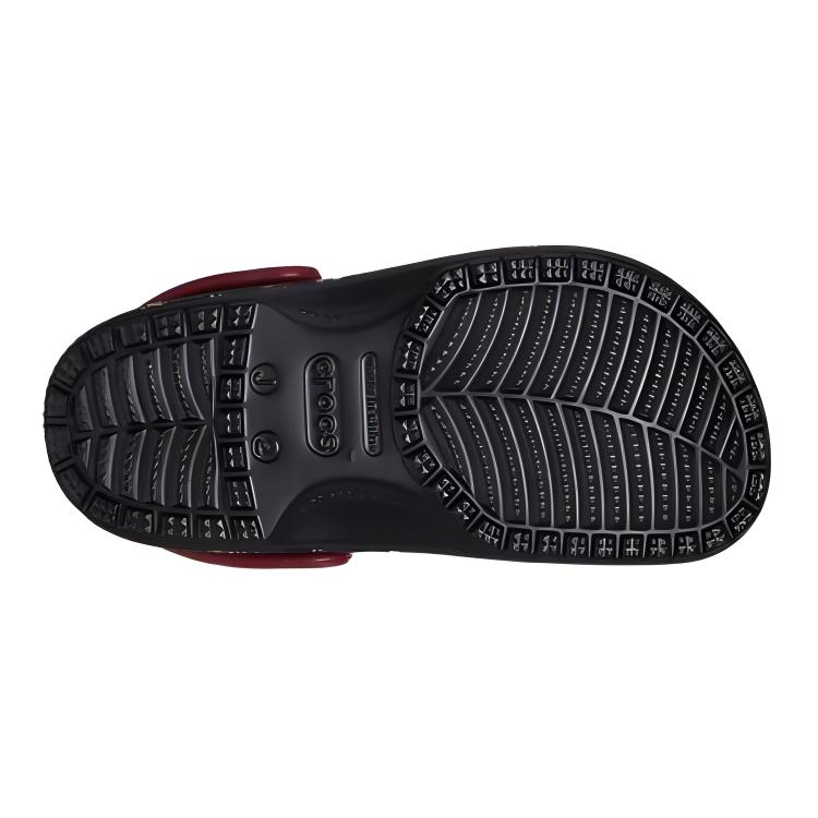 Crocs Comfortable Breathable Versatile Childrens Sandals Kids Sandals Black Red 210354-0C4