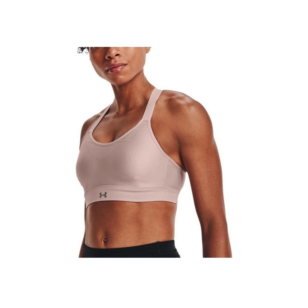 Under Armour Ss22 Continuum Solid U-Shape Crossback High-Intensity Training Sports Bra Women Underwear Pink 1372557-667