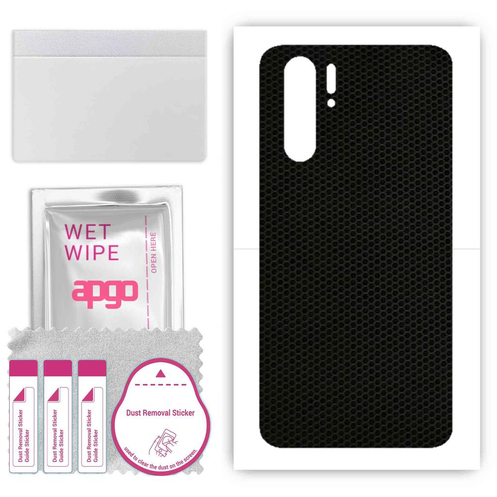 apgo Protective Skin Sticker for the back compatible with Huawei P30 Pro New Edition, Wrap Film, Foil, Vinyl - Pattern Matrix