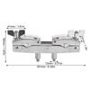 WC50 Drum Kit Clamping Rod Multi Function Silver Aluminum Alloy Bracket Clip Rod
