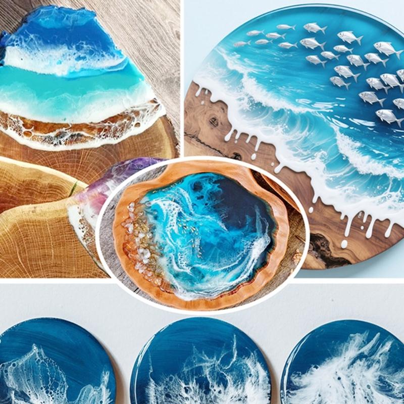100ml Epoxy Resin Pigment Set with Colors High Concentration Opaque Resin Dye for UV Resin Crafts and Cell Effects