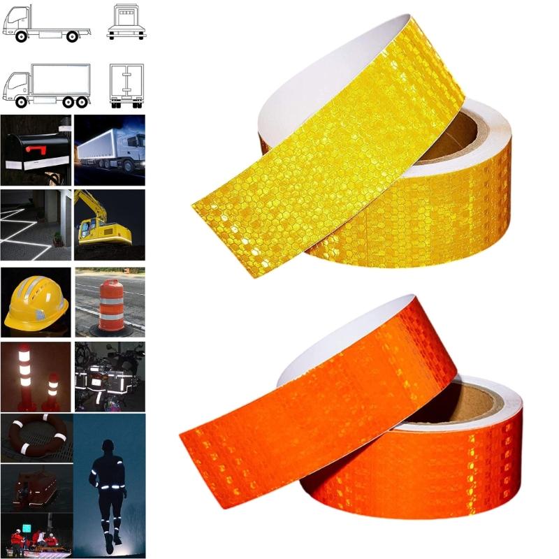 High Intensity Reflective Tape Self-Adhesive Reflector Tape for Vehicle Car Motorcycle Reflectors Sticker 2inch X 9.8ft