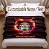 Southampton FC Printed Flannel Blanket Custom Name Text Soft Warm Throw For Bedroom Holiday Gift