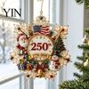 Christmas Hanging Ornaments Set Snowflake Tree Ornament, Acrylic Holiday Decor Gift for Home Window Fireplace Display, Festival Party Supplies