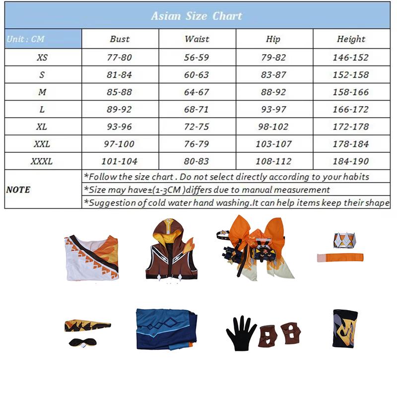 Game Genshin Impact Bennett Cosplay Costume Adventures In Blazing Hue Bennett Halloween Men Suit Party Outfit  Skin