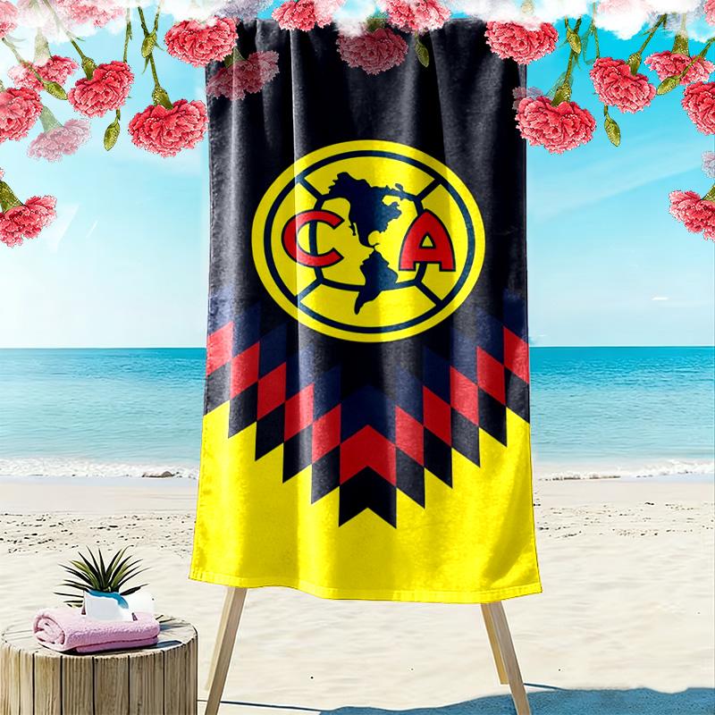 American Soccer Clubs cool Print Beach Towel, Large Soft Quick Dry Towel for Beach Camping Swimming