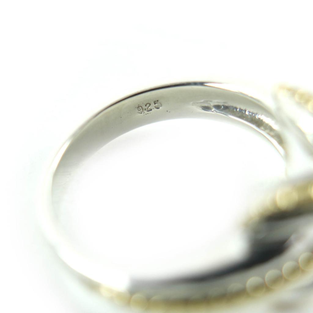 Excellent TIFFANY&Co. Ring Signature Cross Ring Silver SV925 Women Used