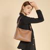 Women's First Layer Cowhide Underarm Tote Bag  Spring and Summer Simple Commuting Large Capacity Single Shoulder Crossbody Dumpling Bag