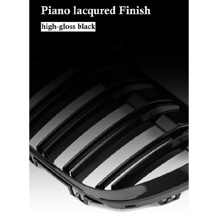 Car Tuning Front Gloss Black Kidney Diamond Grille for BMW X1 F48 2020 2021 2022 SUV sDrive18i sDrive20i xDrive20i