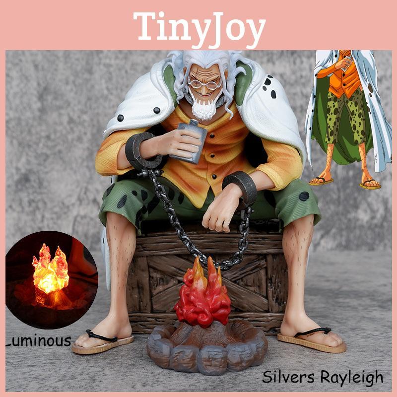 15cm High One Piece Dark King Rayleigh Sitting Pose Pvc Anime Figure Handicraft Wholesale