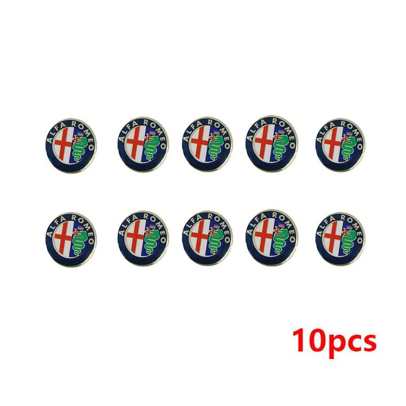5/10 Piezas Pegatina Insignia Llave Coche Para Alfa Romeo 156 159 147 4C 8C 166 Giulia Giulietta Mito Stelvio Spider GT Tonale Disco Volante