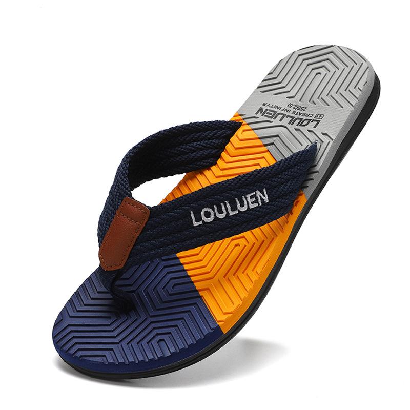 2024 marke Mode Flip Flop Männer Hohe Qualität Nicht-Slip Outdoor Strand Flip-Flops Männer Flache Beiläufige Hausschuhe Männer Chinelo Masculino