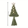 1PC Christmas decoration bohemian style Christmas tree pendant hand-woven tapestry suitable for friends and family gifts