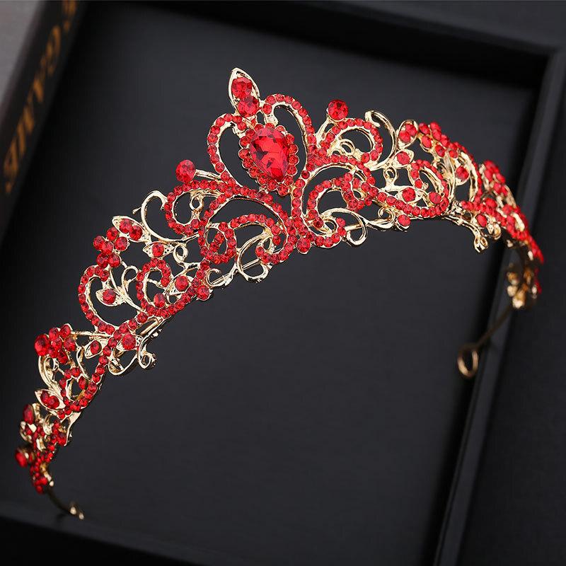 Bridal Crown Korean Style Hairband Large Crown Tiara Wedding Style Queen Princess Crown Wedding Accessories