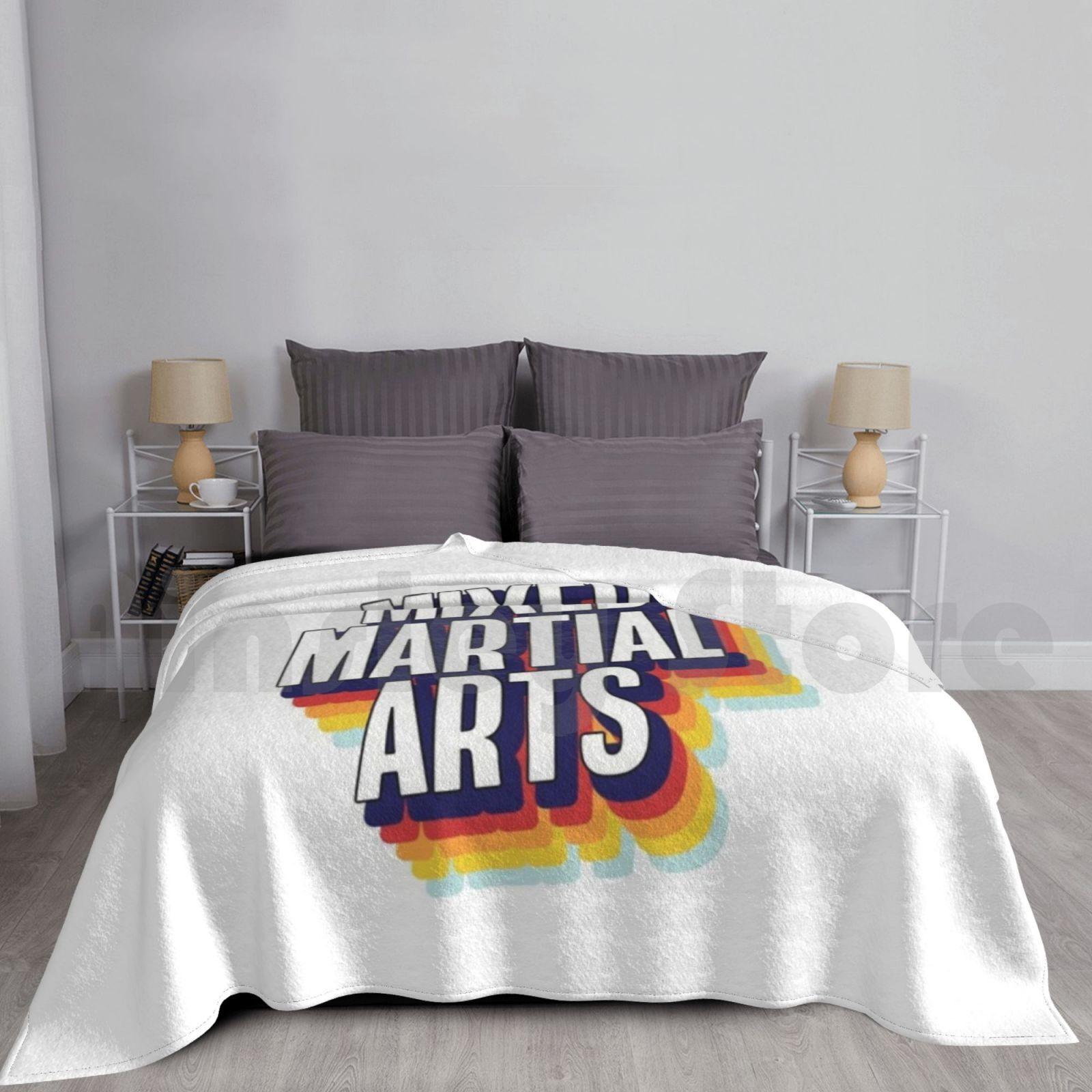 Mixed Martial Arts Blanket For Sofa Bed Travel Mixed Martial Arts Martial Aritst Jiu Jitsu Jiujitsu Taekowondo Size: 75*100cm, Weight: 230 GSM