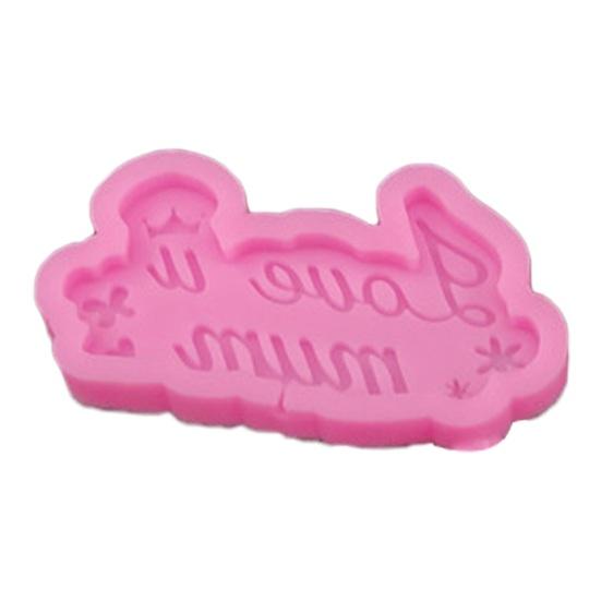Yousheng Nice-looking Fondant Mold All Match Silicone Easy Release Mother's Day Theme Baking Mold for Desktop