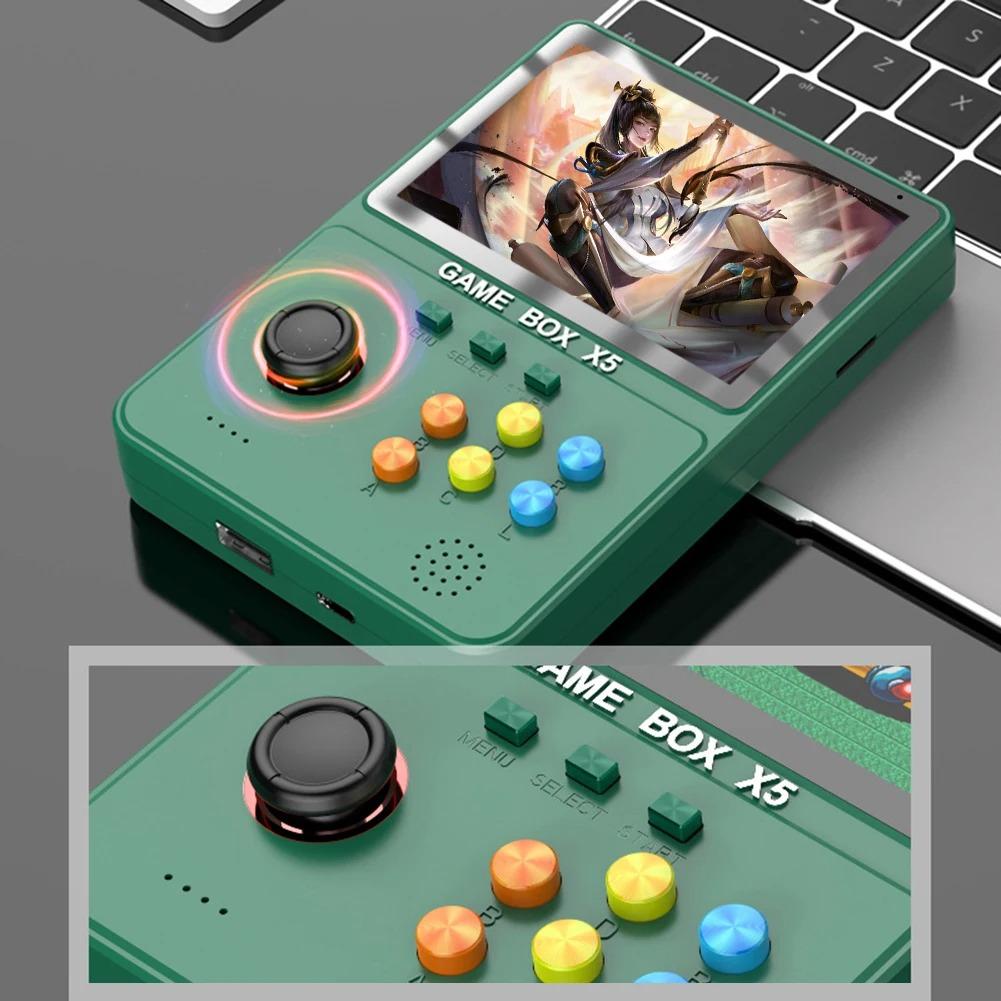 X5 Retro-Handheld-Spielkonsole, X5 Game Power Bank, tragbare Power Bank, 8000 mAh Kapazität, 4 Zoll, Soft Light-Farbbildschirm, über 10000 Spiele