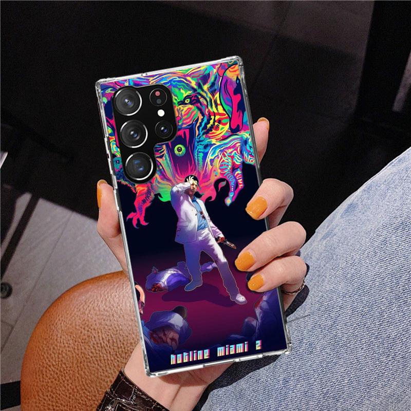 Game Hotline Miami Phnoe Case for Samsung Galaxy S26 S25 Edge S23 S24 Ultra S22 Plus S21 S20 FE Unique Cover Soft Coque Galaxy S