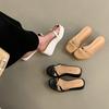 2026 Internet Celebrity Summer New Fashion Outer Wear Thick-soled Wedge Sandals Waterproof Table Women's Shoes Transparent High-heeled Cool Slippers