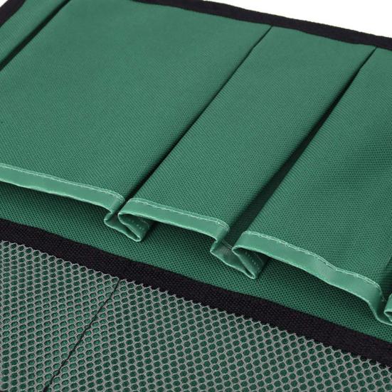 Borsa Portautensili da Giardinaggio Pieghevole Portatile con Molteplici Tasche in Rete Organizzatore