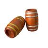 Mini Wooden Beer Barrels for Dollhouses Bar Scene Decoration Beer Festivals and Party Setting Natural Wood