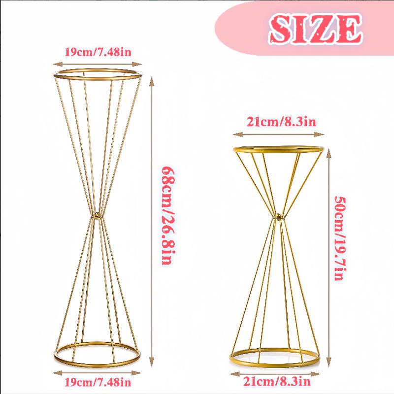 Creative Metal Flower Stand Vase for Wedding and Event Decorations