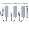 5 in 1 USB C Hub for Laptop with USB 3 0 Ports Card Reader HDMI Ethernet Adapter Multi Port Docking Station
