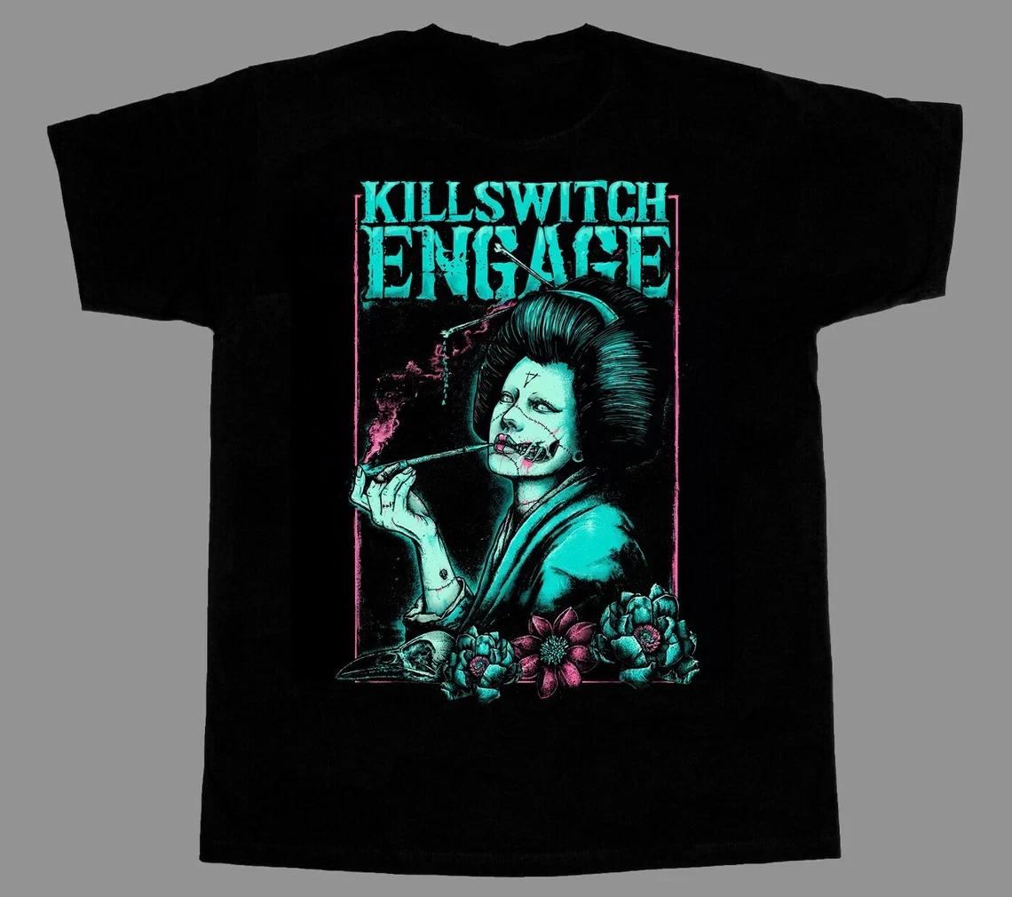 Vtg Killswitch Engage Band Heavy Cotton Black S-5XL Men Women Shirt TR334 XXXXL