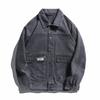 Men's Spring and Autumn New American High Street Denim Jacket Men's Fashion Ruffian Cargo Jacket Casual Men